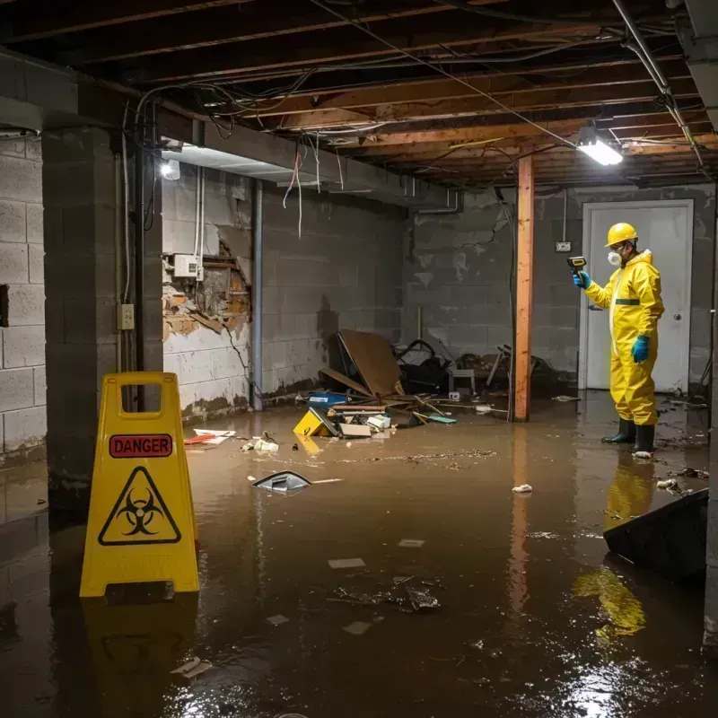 Flooded Basement Electrical Hazard in Eatontown, NJ Property